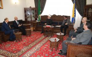 Foto: MINA / Reisu-l-ulema Husein ef. Kavazović danas je u posjetu primio delegaciju Bošnjačkog nacionalnog vijeća u Srbiji